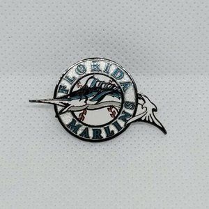 1992 Florida Marlins Baseball Marlin Fish Design Button Pin By Peter David
